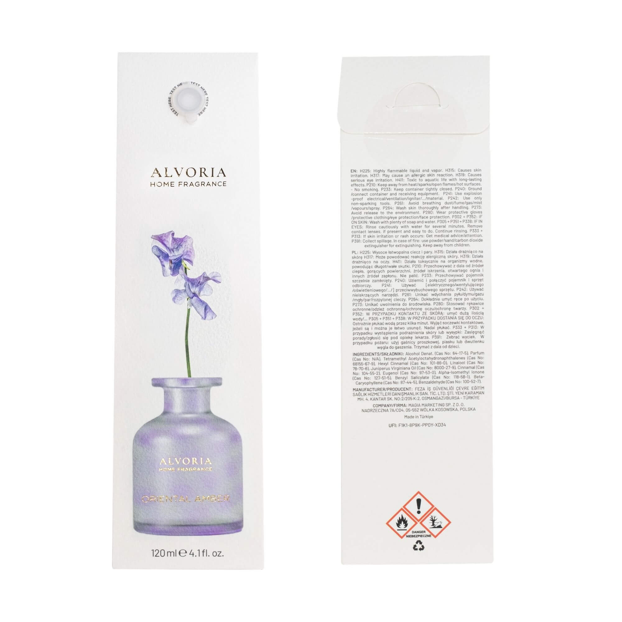 Oriental Amber - Zapach Domowy Alvoria 120 Ml — zdjęcie 3