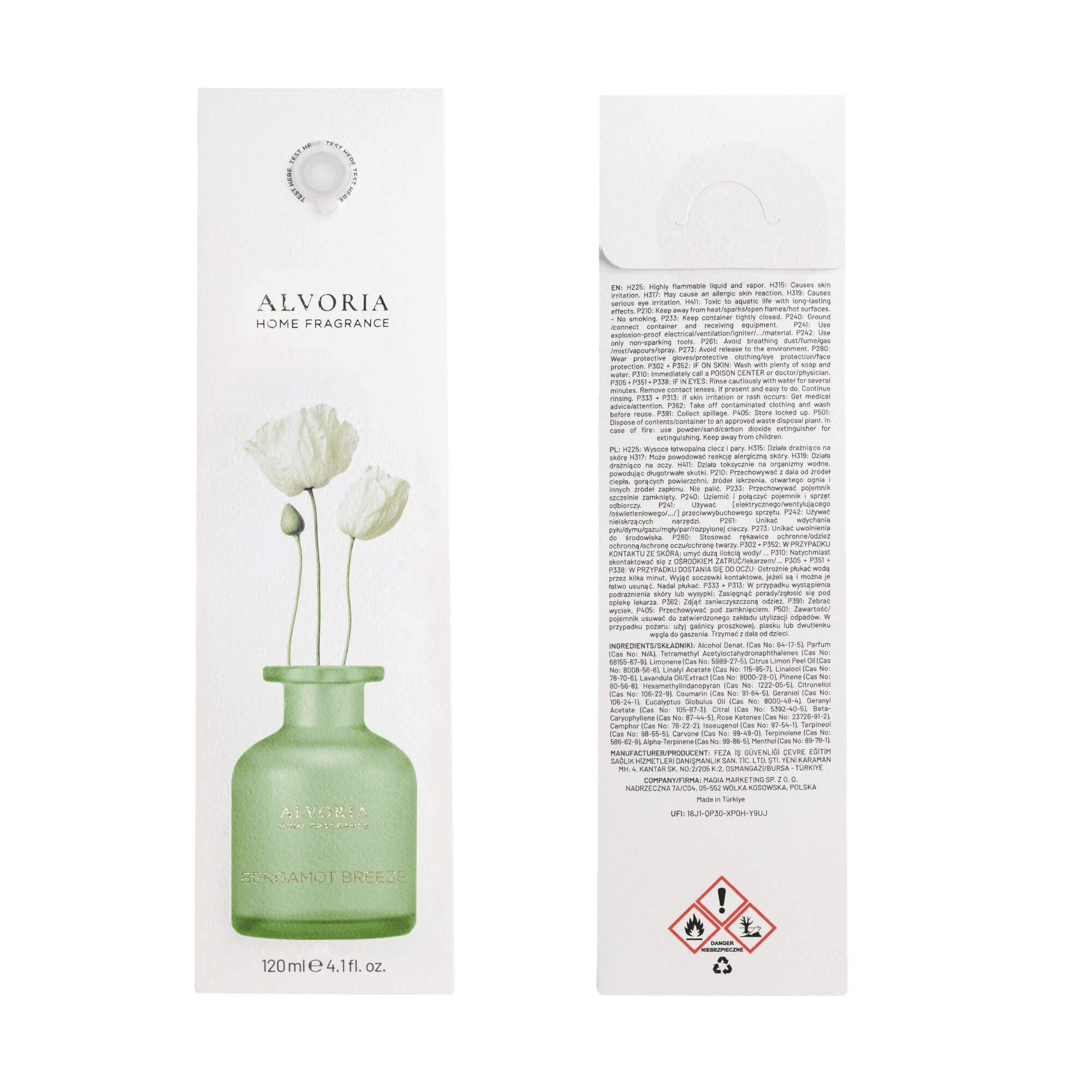 Bergamot Breeze - Zapach Domowy Alvoria 120 Ml — zdjęcie 3