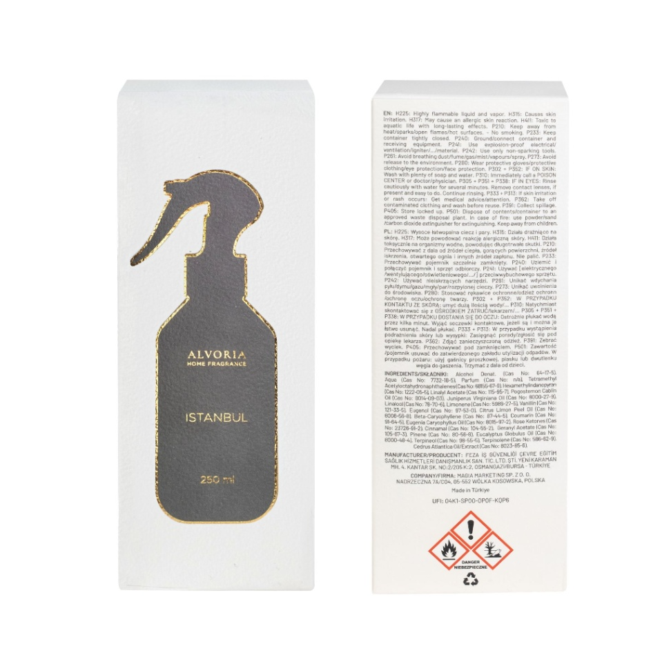 Istanbul - Spray para el hogar Alvoria 250 ml