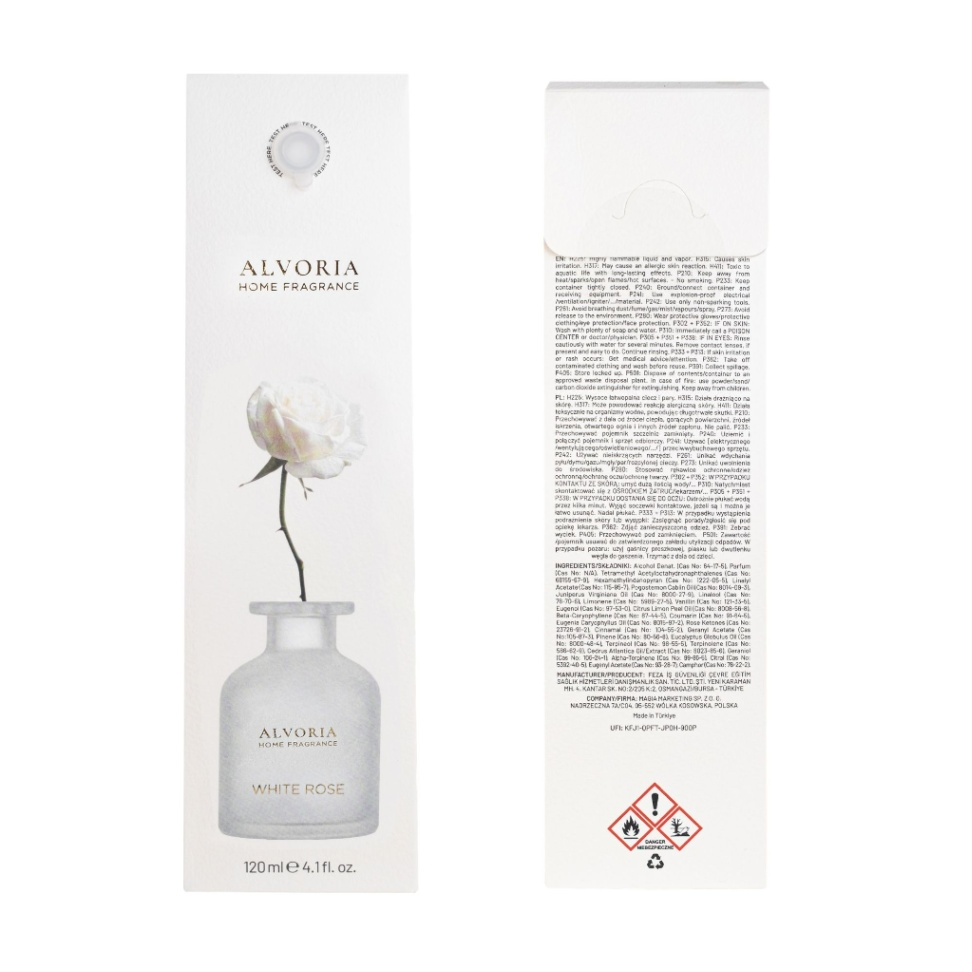 White Rose - Zapach Domowy Alvoria 120 Ml — zdjęcie 3