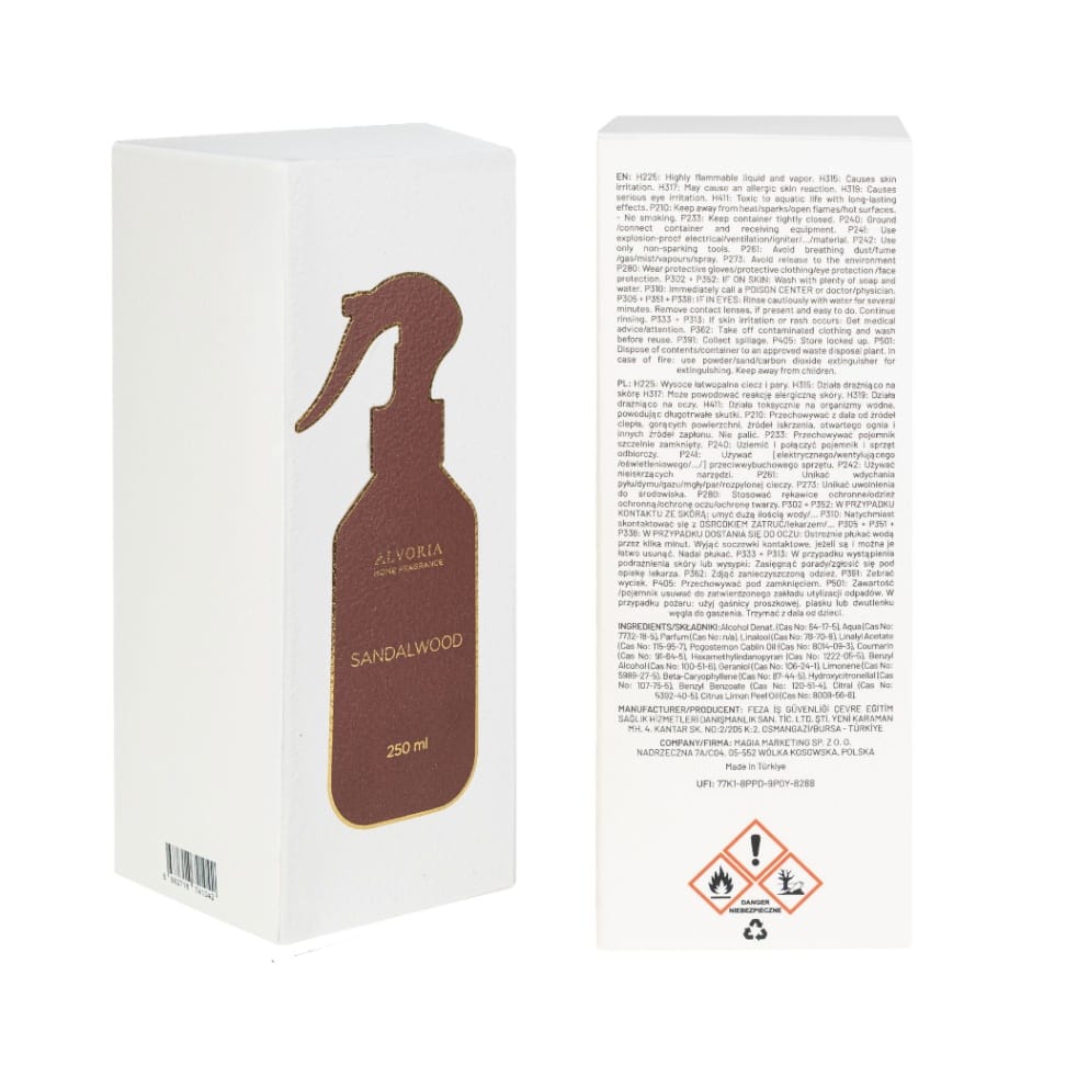 Sandalwood - Spray para el hogar Alvoria 250 ml